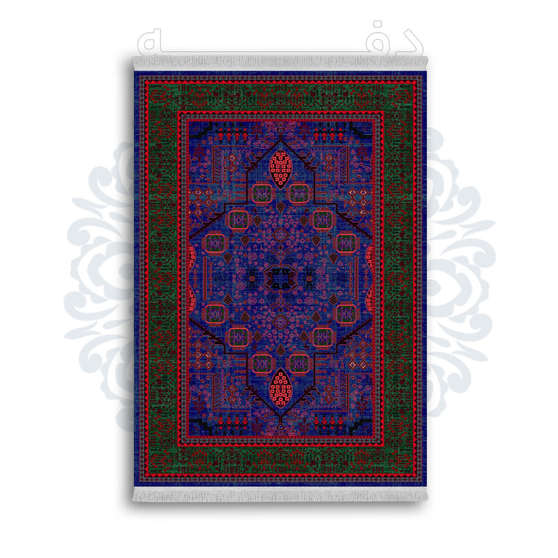 *جدید* فرشینه از جنس پارچه شانل مخمل ترک طرح فانتزی برند دفه کد 770