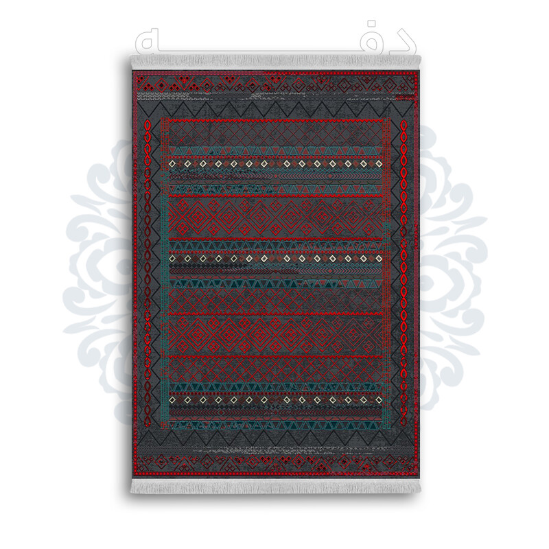 *جدید* فرشینه از جنس پارچه شانل مخمل ترک طرح فانتزی برند دفه کد 819