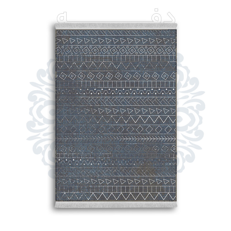 *جدید* فرشینه از جنس پارچه شانل مخمل ترک طرح فانتزی برند دفه کد 820