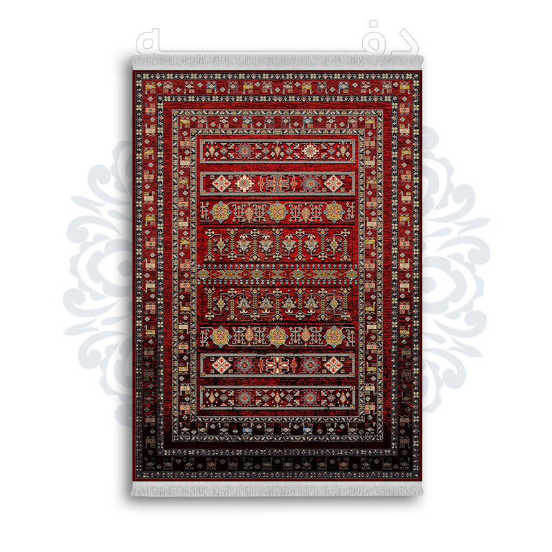 *جدید* فرشینه از جنس پارچه شانل مخمل ترک طرح فانتزی برند دفه کد 826