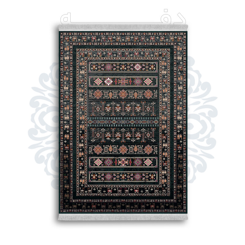*جدید* فرشینه از جنس پارچه شانل مخمل ترک طرح فانتزی برند دفه کد 828