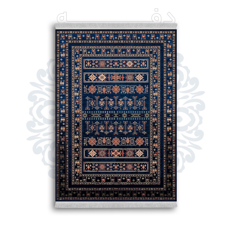 *جدید* فرشینه از جنس پارچه شانل مخمل ترک طرح فانتزی برند دفه کد 829