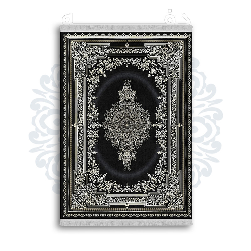 *جدید* فرشینه از جنس پارچه شانل مخمل ترک طرح فانتزی برند دفه کد 858