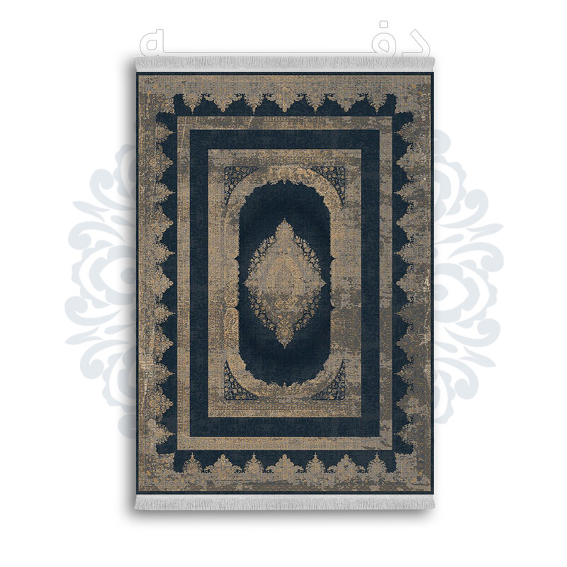 *جدید* فرشینه از جنس پارچه شانل مخمل ترک طرح فانتزی برند دفه کد 965