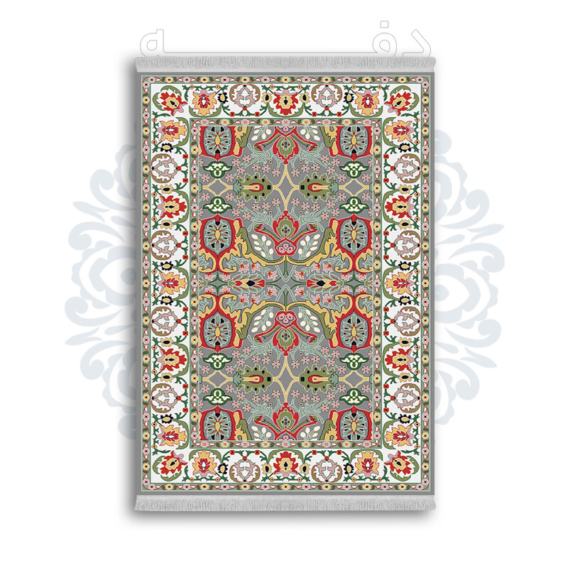 *جدید* فرشینه از جنس پارچه شانل مخمل ترک طرح فانتزی برند دفه کد 970