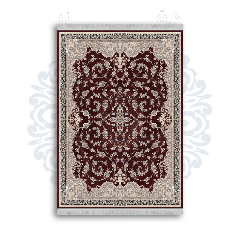 *جدید* فرشینه از جنس پارچه شانل مخمل ترک طرح فانتزی برند دفه کد 977