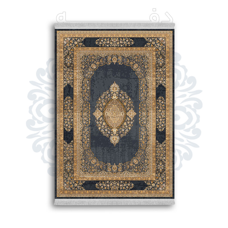 *جدید* فرشینه از جنس پارچه شانل مخمل ترک طرح فانتزی برند دفه کد 1002