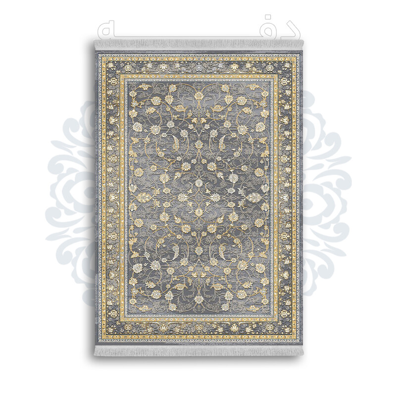 *جدید* فرشینه از جنس پارچه شانل مخمل ترک طرح فانتزی برند دفه کد 1027