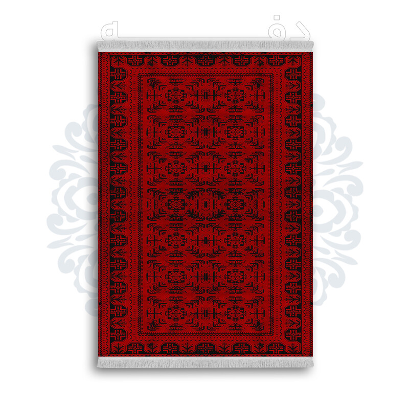 *جدید* فرشینه از جنس پارچه شانل مخمل ترک طرح فانتزی برند دفه کد 1118