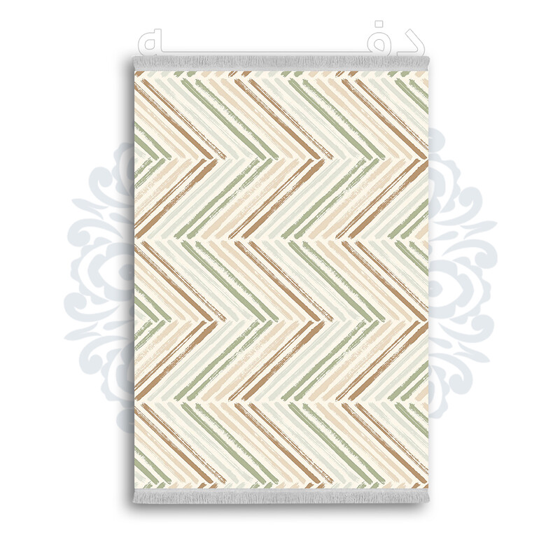 *جدید* فرشینه از جنس پارچه شانل مخمل ترک طرح فانتزی برند دفه کد 1140