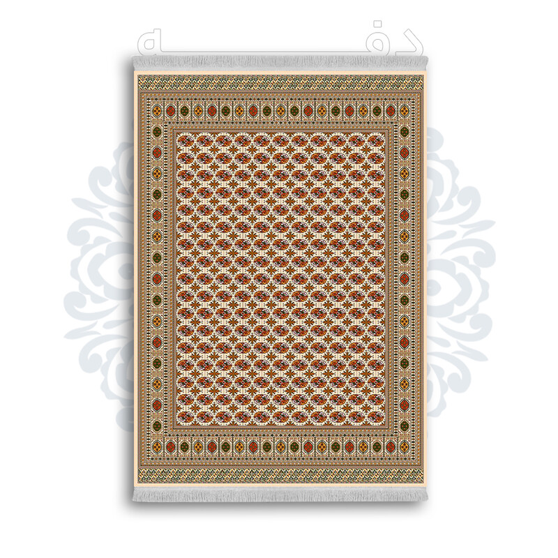 *جدید* فرشینه از جنس پارچه شانل مخمل ترک طرح فانتزی برند دفه کد 1201