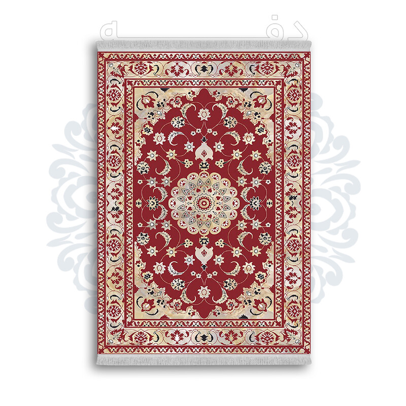 *جدید* فرشینه از جنس پارچه شانل مخمل ترک طرح فانتزی برند دفه کد 1241