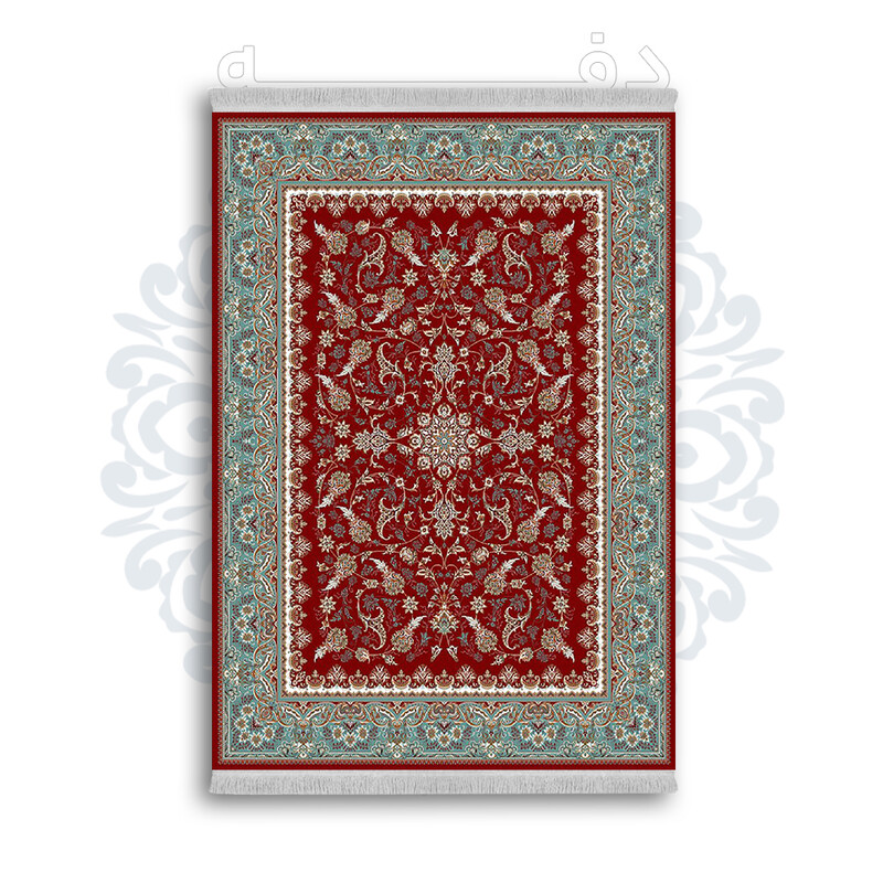 *جدید* فرشینه از جنس پارچه شانل مخمل ترک طرح فانتزی برند دفه کد 1244