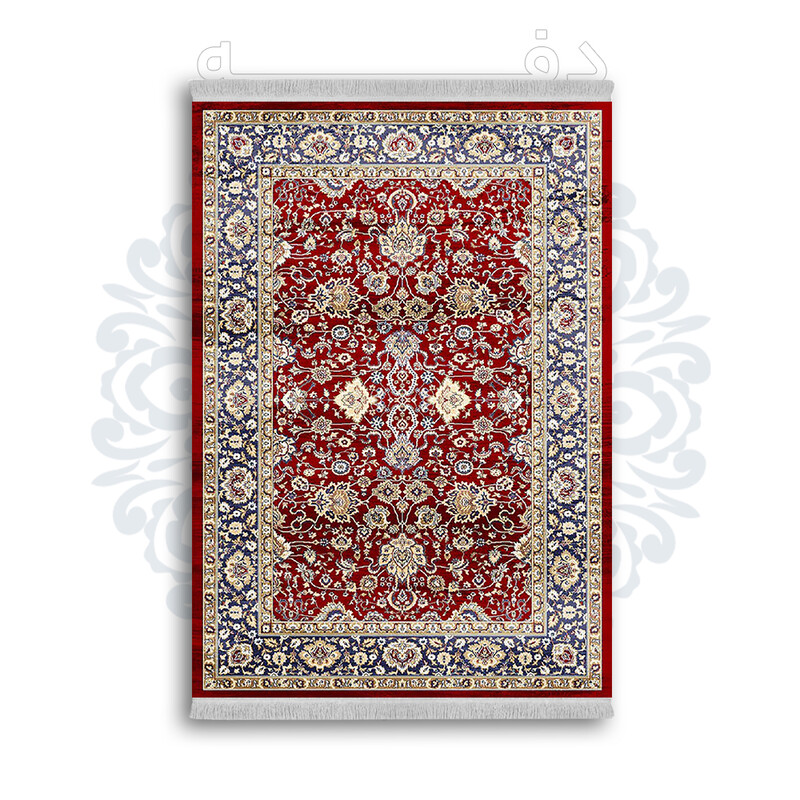 *جدید* فرشینه از جنس پارچه شانل مخمل ترک طرح فانتزی برند دفه کد 1247