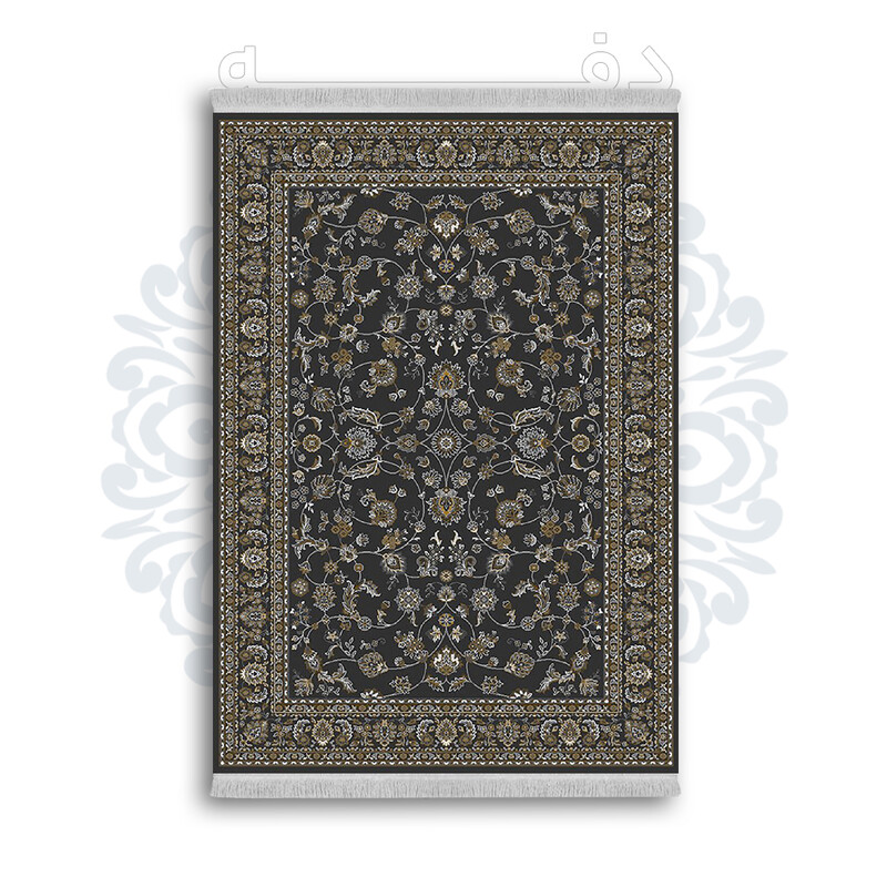 *جدید* فرشینه از جنس پارچه شانل مخمل ترک طرح فانتزی برند دفه کد 1248