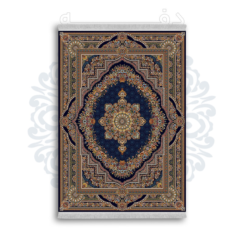 *جدید* فرشینه از جنس پارچه شانل مخمل ترک طرح فانتزی برند دفه کد 1250