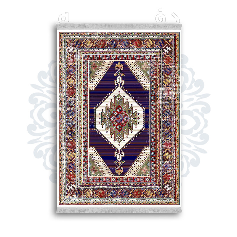 *جدید* فرشینه از جنس پارچه شانل مخمل ترک طرح فانتزی برند دفه کد 1252