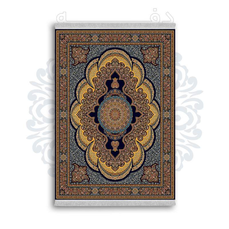 *جدید* فرشینه از جنس پارچه شانل مخمل ترک طرح فانتزی برند دفه کد 1263
