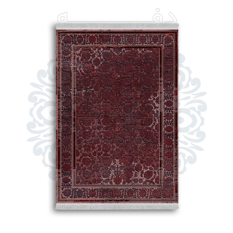 *جدید* فرشینه از جنس پارچه شانل مخمل ترک طرح فانتزی برند دفه کد 1492