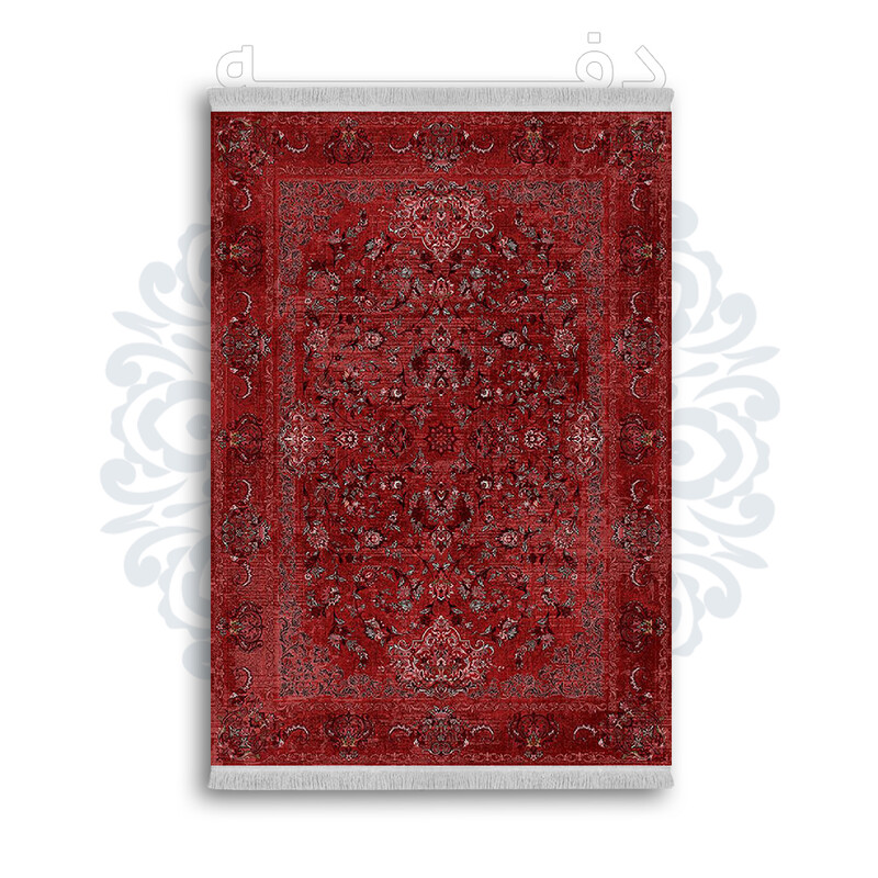 *جدید* فرشینه از جنس پارچه شانل مخمل ترک طرح فانتزی برند دفه کد 1507