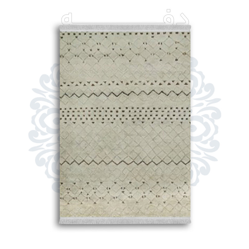 *جدید* فرشینه از جنس پارچه شانل مخمل ترک طرح فانتزی برند دفه کد 1620