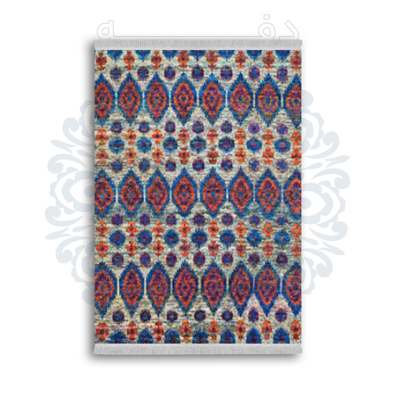 *جدید* فرشینه از جنس پارچه شانل مخمل ترک طرح فانتزی برند دفه کد 1623