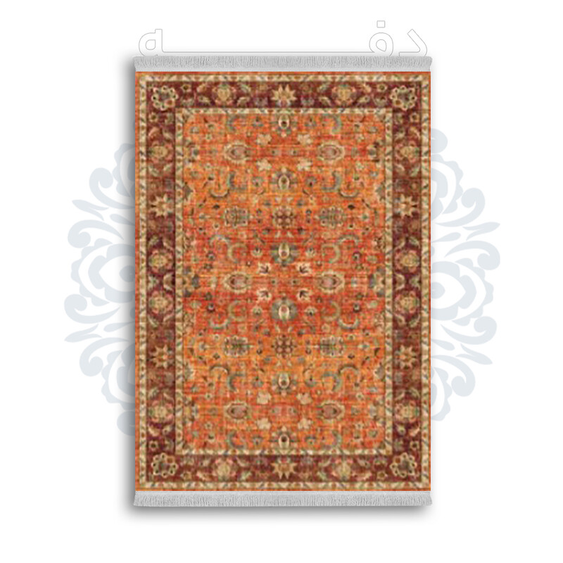 *جدید* فرشینه از جنس پارچه شانل مخمل ترک طرح فانتزی برند دفه کد 1643