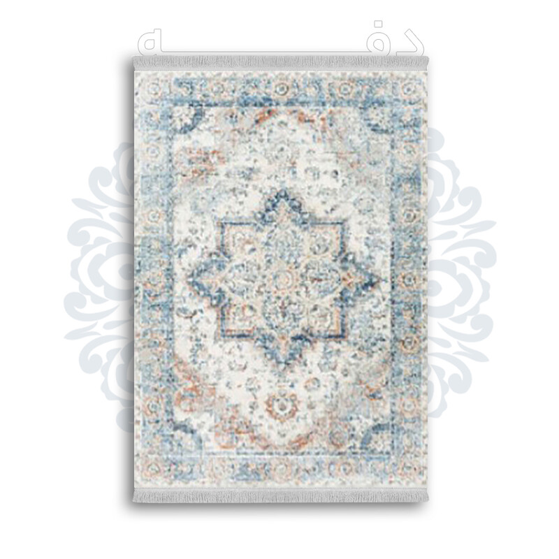 *جدید* فرشینه از جنس پارچه شانل مخمل ترک طرح فانتزی برند دفه کد 1648
