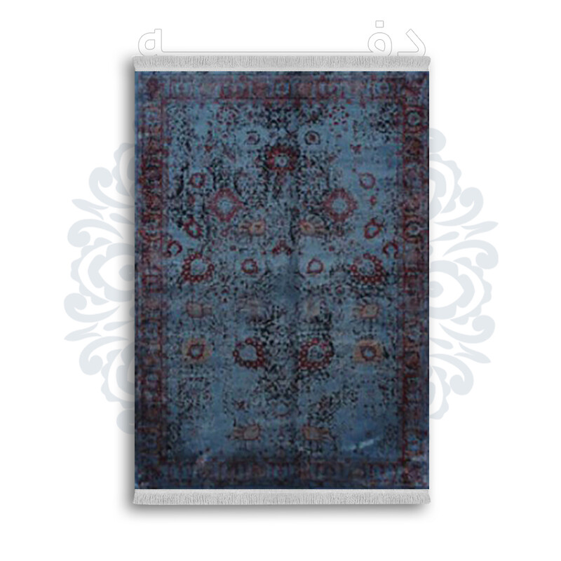 *جدید* فرشینه از جنس پارچه شانل مخمل ترک طرح فانتزی برند دفه کد 1656