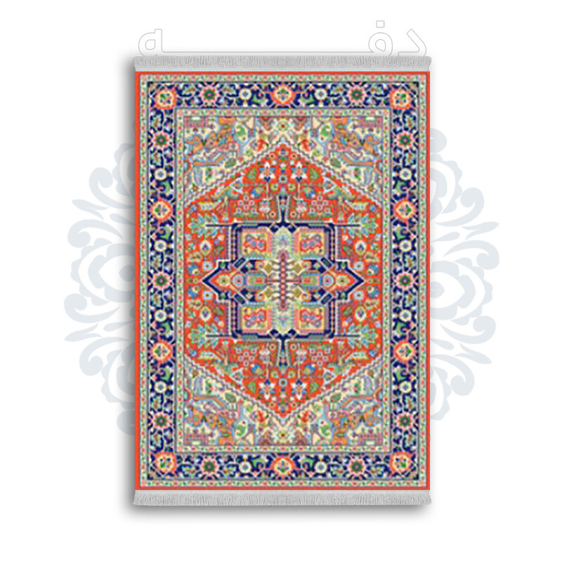 *جدید* فرشینه از جنس پارچه شانل مخمل ترک طرح فانتزی برند دفه کد 1665