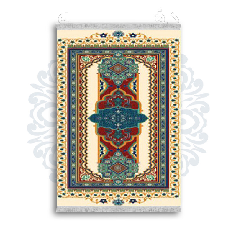 *جدید* فرشینه از جنس پارچه شانل مخمل ترک طرح فانتزی برند دفه کد 1677