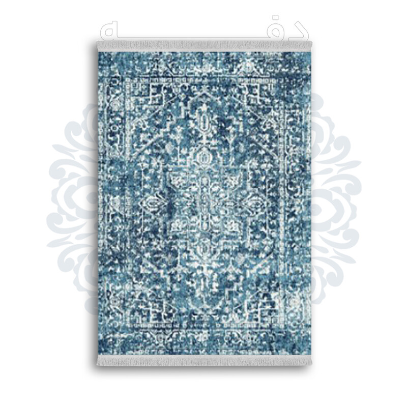 *جدید* فرشینه از جنس پارچه شانل مخمل ترک طرح فانتزی برند دفه کد 1688