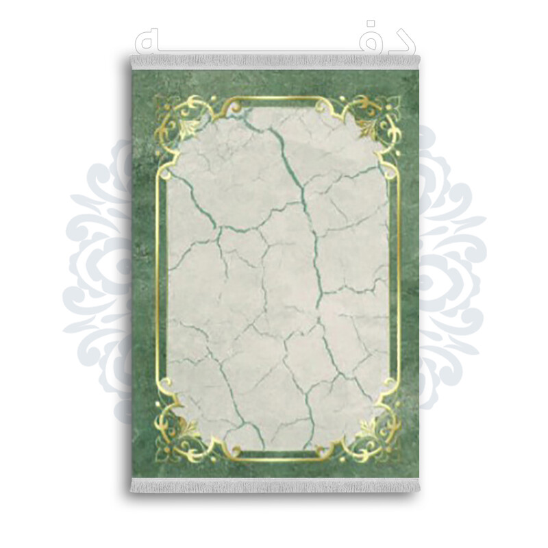 *جدید* فرشینه از جنس پارچه شانل مخمل ترک طرح فانتزی برند دفه کد 1719