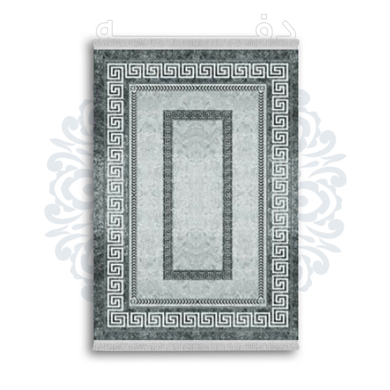 *جدید* فرشینه از جنس پارچه شانل مخمل ترک طرح فانتزی برند دفه کد 1768