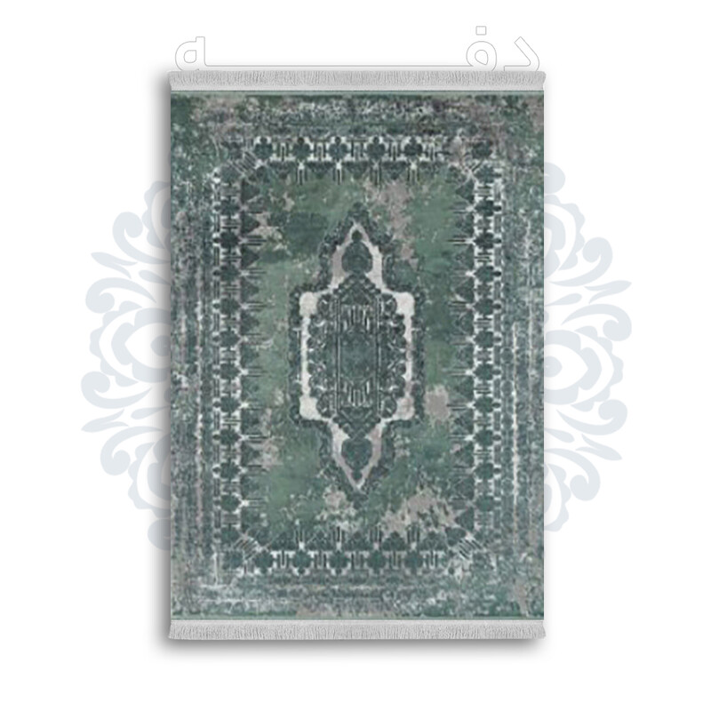 *جدید* فرشینه از جنس پارچه شانل مخمل ترک طرح فانتزی برند دفه کد 1774