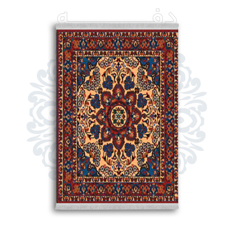 *جدید* فرشینه از جنس پارچه شانل مخمل ترک طرح فانتزی برند دفه کد 1797