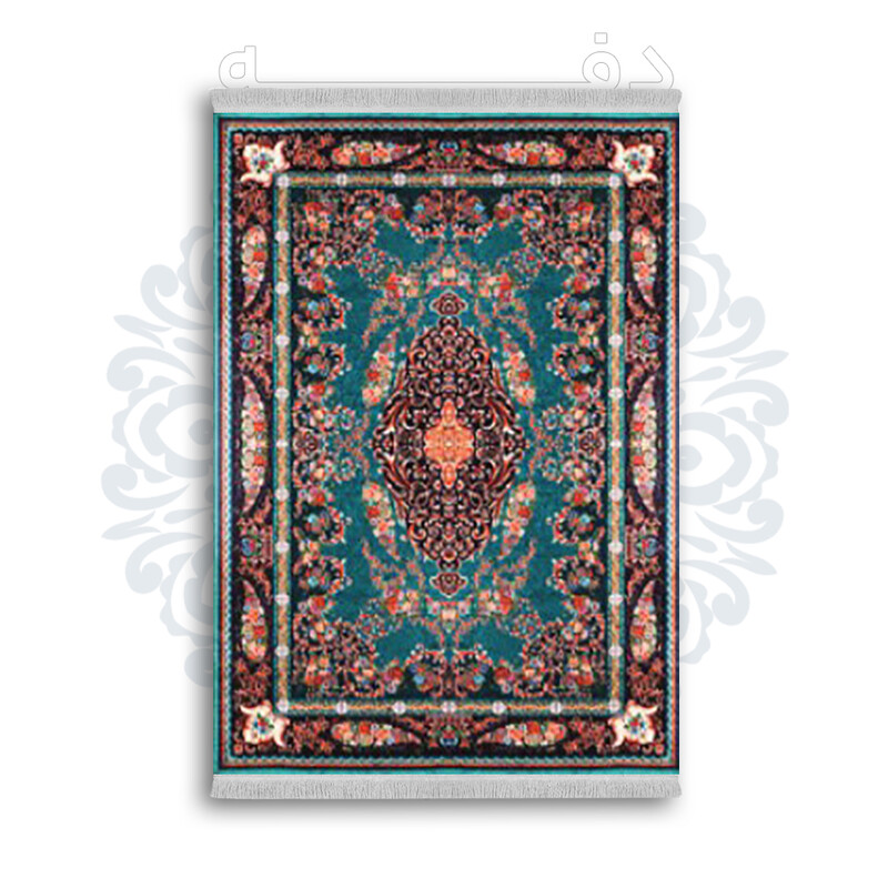 *جدید* فرشینه از جنس پارچه شانل مخمل ترک طرح فانتزی برند دفه کد 1800