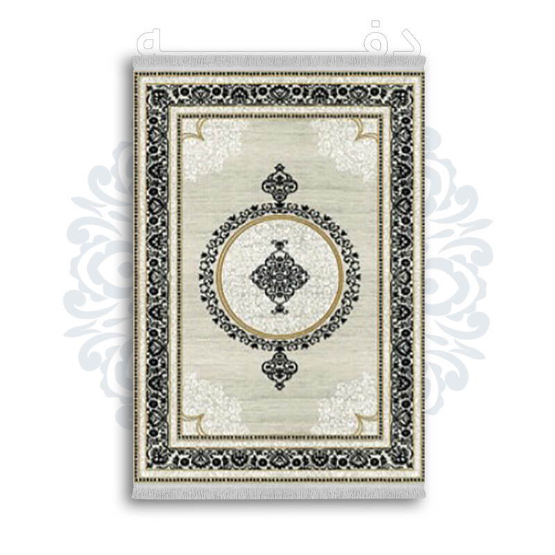 *جدید* فرشینه از جنس پارچه شانل مخمل ترک طرح فانتزی برند دفه کد 1804