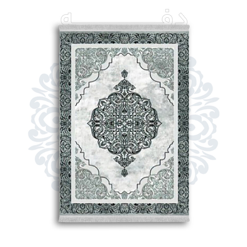 *جدید* فرشینه از جنس پارچه شانل مخمل ترک طرح فانتزی برند دفه کد 1805