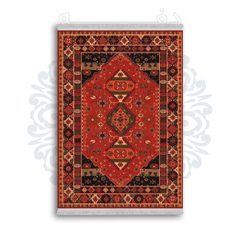 *جدید* فرشینه از جنس پارچه شانل مخمل ترک طرح فانتزی برند دفه کد 1813