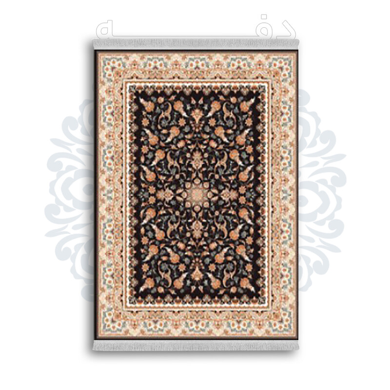 *جدید* فرشینه از جنس پارچه شانل مخمل ترک طرح فانتزی برند دفه کد 1818