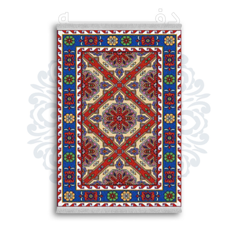 *جدید* فرشینه از جنس پارچه شانل مخمل ترک طرح فانتزی برند دفه کد 1825