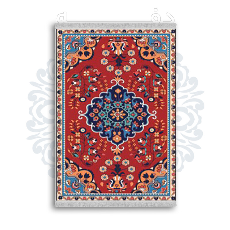 *جدید* فرشینه از جنس پارچه شانل مخمل ترک طرح فانتزی برند دفه کد 1830
