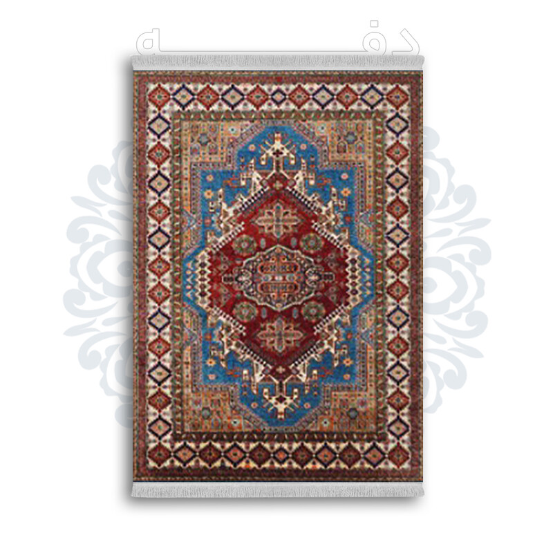 *جدید* فرشینه از جنس پارچه شانل مخمل ترک طرح فانتزی برند دفه کد 1834