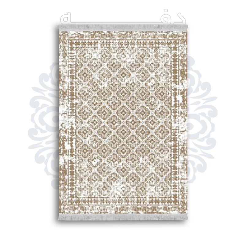*جدید* فرشینه از جنس پارچه شانل مخمل ترک طرح فانتزی برند دفه کد 1835