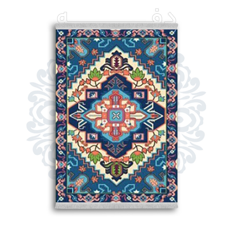 *جدید* فرشینه از جنس پارچه شانل مخمل ترک طرح فانتزی برند دفه کد 1859