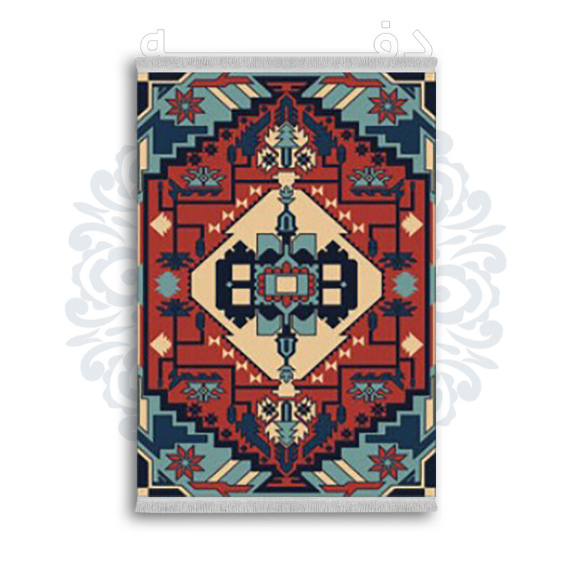 *جدید* فرشینه از جنس پارچه شانل مخمل ترک طرح فانتزی برند دفه کد 1860
