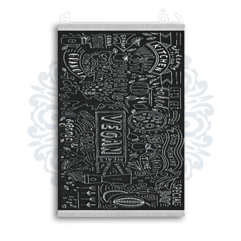 *جدید* فرشینه از جنس پارچه شانل مخمل ترک طرح فانتزی برند دفه کد 1895