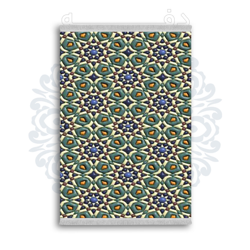 *جدید* فرشینه از جنس پارچه شانل مخمل ترک طرح فانتزی برند دفه کد 2011