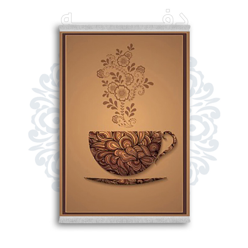 *جدید* فرشینه از جنس پارچه شانل مخمل ترک طرح فانتزی برند دفه کد 2207
